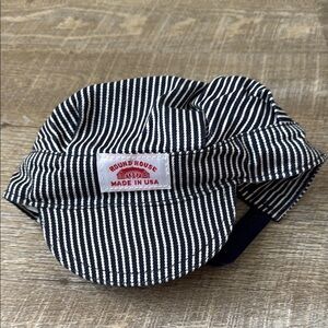 Round House Train Conductor Hickory Striped Engineer Hat OS